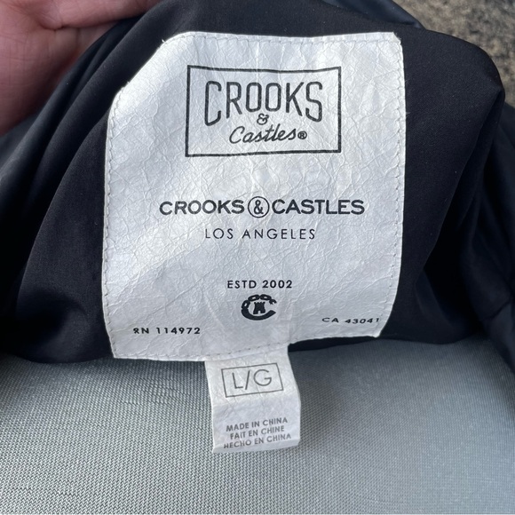 Crooks & Castles Medusa Windbreaker, Size Large, Rare, Discontinued, 2017, Black - Picture 9 of 12